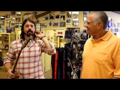 Dave Grohl from the Foo Fighters at Norman's Rare Guitars