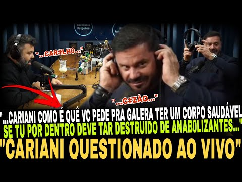 CARIANI É DETONAD0 AO VIVO NO FLOW E RESPONDE VEJA!!
