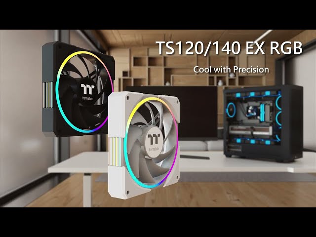 Raffreddamento Aria Thermaltake 120 mm TS120 EX RGB 500-2000 RPM PWM video