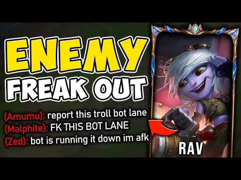 Rav causes enemy team to RAGE FREAK OUT in all chat... this is hilarious