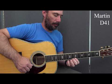 Quick Martin D41 vs D35 comparison - flatpicking