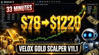 This is the Best MT5 EA for Small Accounts ($78 to $1220 in 33 min)