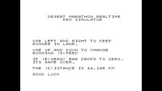 Interlude: Homebrew ZX81 Retro Game 'Desert Marathon Realtime Pro Simulator' (Desert Bus Inspired)