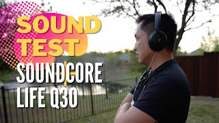 Video thumbnail for NOISE CANCEL SOUND TEST Soundcore Anker Life Q30 Headphones by Tech By Leon