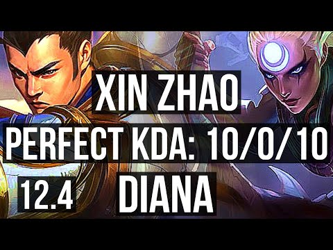 XIN ZHAO vs DIANA (JNG) | 10/0/10, Legendary, 300+ games | EUW Master | 12.4