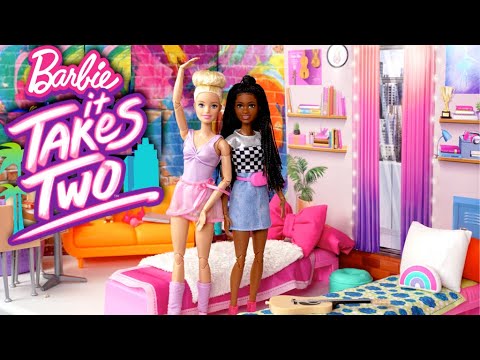 Barbie It Takes Two School Morning & Camping Trip with Dolls