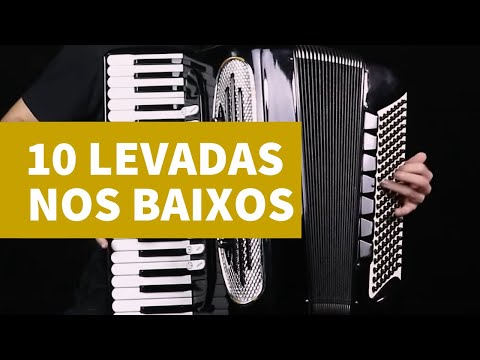 TOP 10 LEVADAS nos BAIXOS do ACORDEON