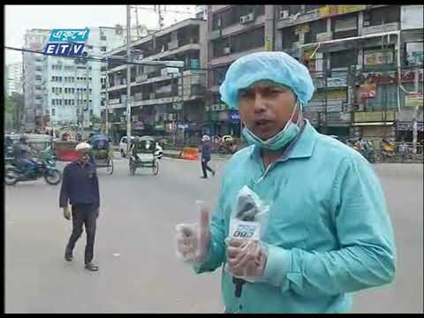 রাজধানীর পল্টন মোড় থেকে ঈদে ঘরমুখো মানুষের খবর জানাচ্ছেন সাইদুল ইসলাম