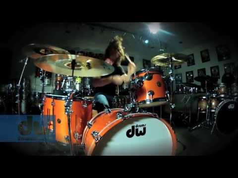 John Fred Young plays DW Drums (100% GoPro)