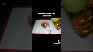 Simple Microwave Cake in 2 minutes
