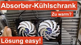 Endlich kalt im Absorber-Kühlschrank! Titan-Lüfter bringen die Lösung. Keine Angst, mach es selbst!