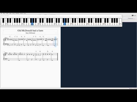 Old McDonald had a farm (Stary McDonald) #42 piano tutorial (ŁATWA)
