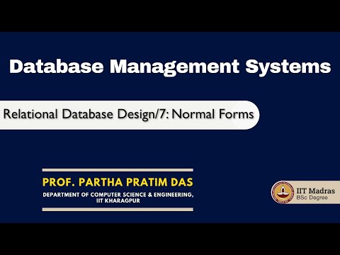 Relational Database Design/7: Normal Forms