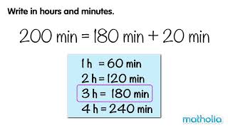 Converting Units of Time (Minutes to Hours)
