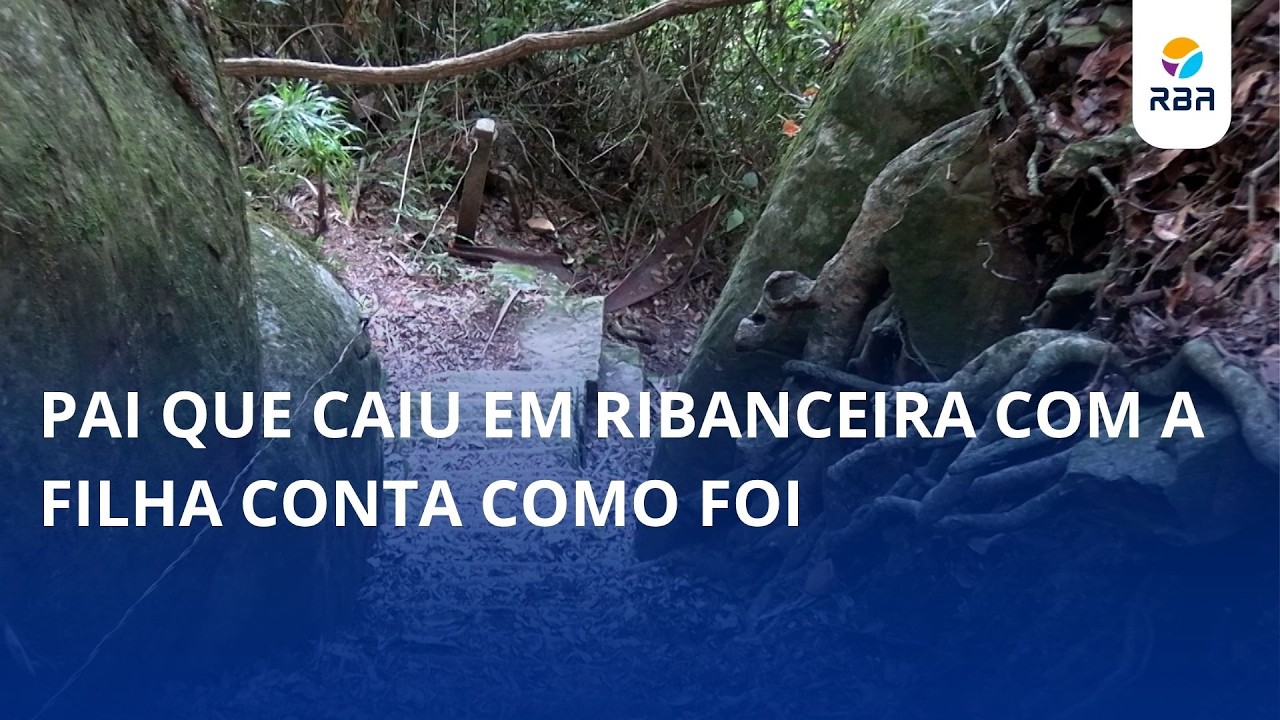 Pai conta como ele e a filha sobreviveram a queda em ribanceira