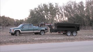 Texas Pride roll off trailer 2013 (raw footage)