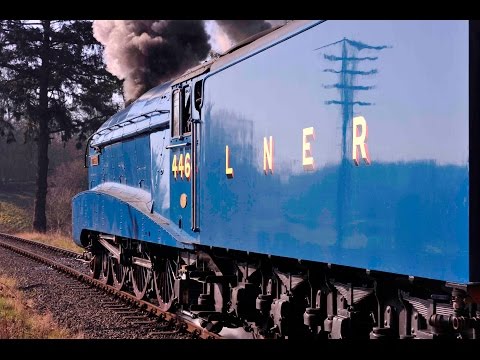 LNER A4 4-6-2 4464 BITTERN WITH A RAKE OF LNER TEAKS ON THE SEVERN VALLEY RAILWAY - 27th March 2012