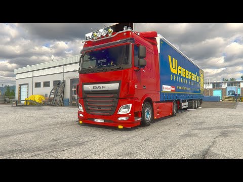 Euro Truck Simulator 2 | ETS2 1.45 | Daf XF Euro 6 | Wiesbaden (D) to Bourges (F) #2