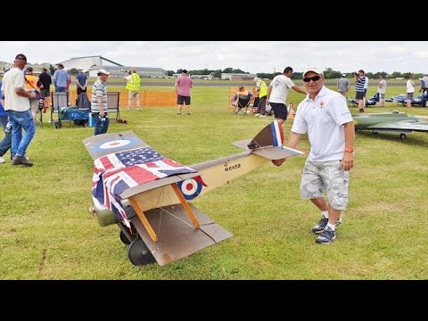 "DAWN PATROL"GIANT 1/3 SCALE MULTIPLE RC WW1 FIGHTERS - SPECIAL GUEST LEE WATKINS LMA COSFORD - 2019