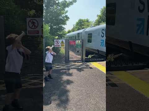 We got a toot toot from the #SWR #train at Parkstone Station on the Weymouth to London Waterloo line