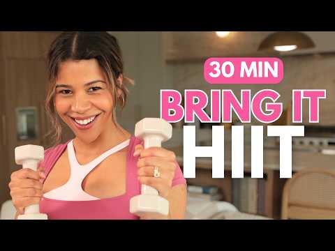 Intense Full Body HIIT with Weights (ALL LEVELS)