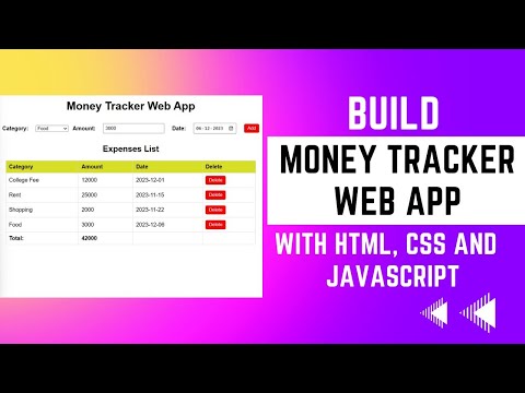 Expense Tracker Project Using Html Css And Javascript Projectjavascript Htmlcsswebdevelopment