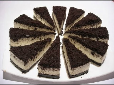 Oreo Chocolate Chip Cheese Cake (No bake & No Gelatin)