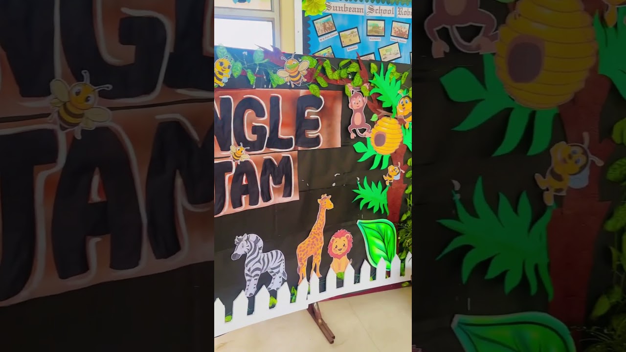 Poster of jungle theme in summer camp 🏕️