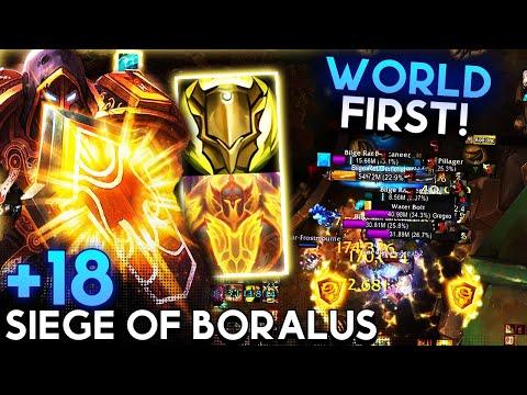 WORLD FIRST Siege of Boralus +18 to claim rank 1 io! | Lightsmith Prot Pally | TWW SEASON 1 M+