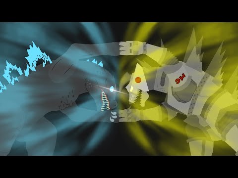 Godzilla vs MechaGodzilla || Stick Nodes Godzilla Short Film