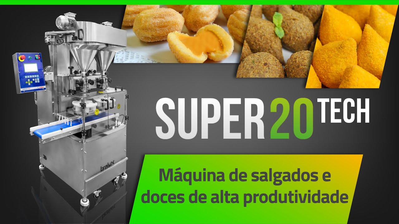 Vídeo da máquina Formadora E Recheadora Industrial SUPER 20.0 TECH