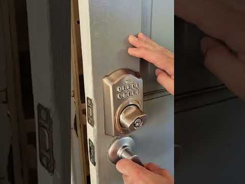 How to lock-unlock Schlage Camelot Electronic Keypad Deadbolt Door Lock