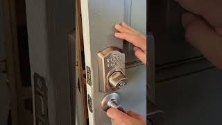 How to lock-unlock Schlage Camelot Electronic Keypad Deadbolt Door Lock
