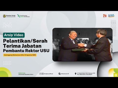 Inauguration and Handover Ceremony of USU Vice Rectors, August 29, 1995