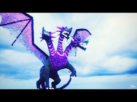 3-Headed Dragon Build | Minecraft Timelapse | Practicing Organics