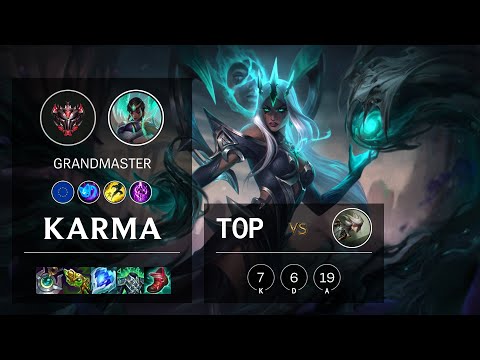 Karma Top vs Camille - EUW Grandmaster Patch 11.14