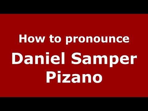 How to pronounce Daniel Samper Pizano (Colombian Spanish/Colombia)  - PronounceNames.com