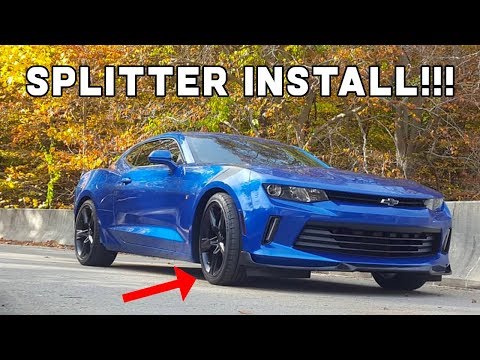 2017 Camaro V6 Street Scene Splitter Install / How to!!!