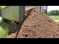Fertilizer Delivery And How A Walking Floor Trailer Works Slcfarms Chickenlitter
