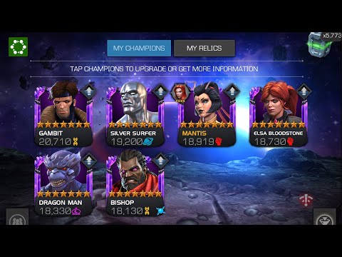 7 star r1 bishop vs 6 star r5 Nick Fury in Alliance war!