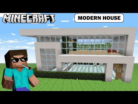 I MADE A MODERN HOUSE IN MINECRAFT | MINECRAFT IN HINDI GAMEPLAY | AYUSH MORE