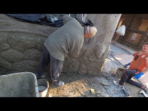 как сделать декоративный камень на цоколе дома своими руками .фильм 26