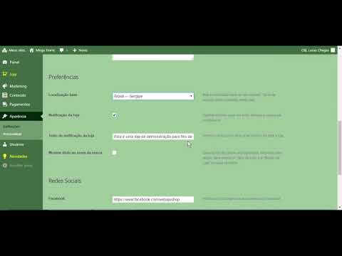 Virtuaria Treinamentos - Configurar Aparência