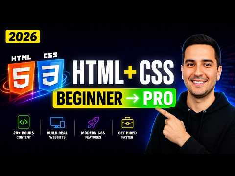 HTML & CSS Full Course 2026 | Beginner to Advanced | Build Real Websites & Get Hired