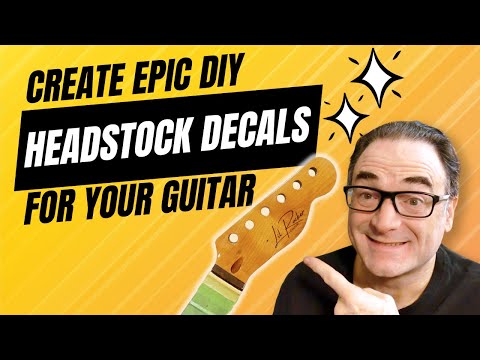 No More Boring Guitars! Create Pro quality DIY Waterslide Decals For Your Guitar Builds