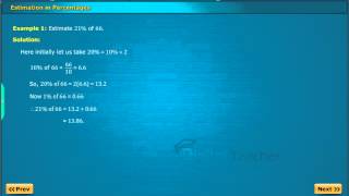 Estimation in Percentages, Class 8 Maths | Smart Class