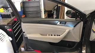 Hyundai Sonata 2015-2018 Door Panel Removal