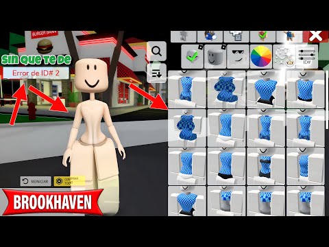 COMO TENER CINTURA SIN QUE TE SALGA ERROR DE ID en BROOKHAVEN 🏡 RP ROBLOX ID CODES CODIGOS PILCHERAS