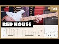 Jimi Hendrix Red House Guitar Tab Lesson Cover Tutorial