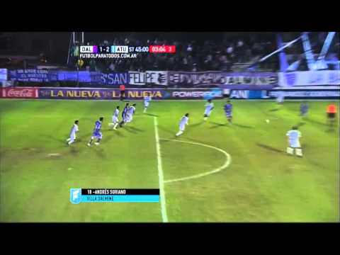 Gol de Soriano. V. Dálmine 1 - Atl. Tucumán 2. Fecha 25. B Nacional 2015. FPT.